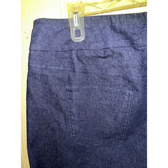 Ruby Rd. Jeans Women's 18W Crop Ankle Keyhole Cut Out Pull-On Skinny Denim - Picture 8 of 8